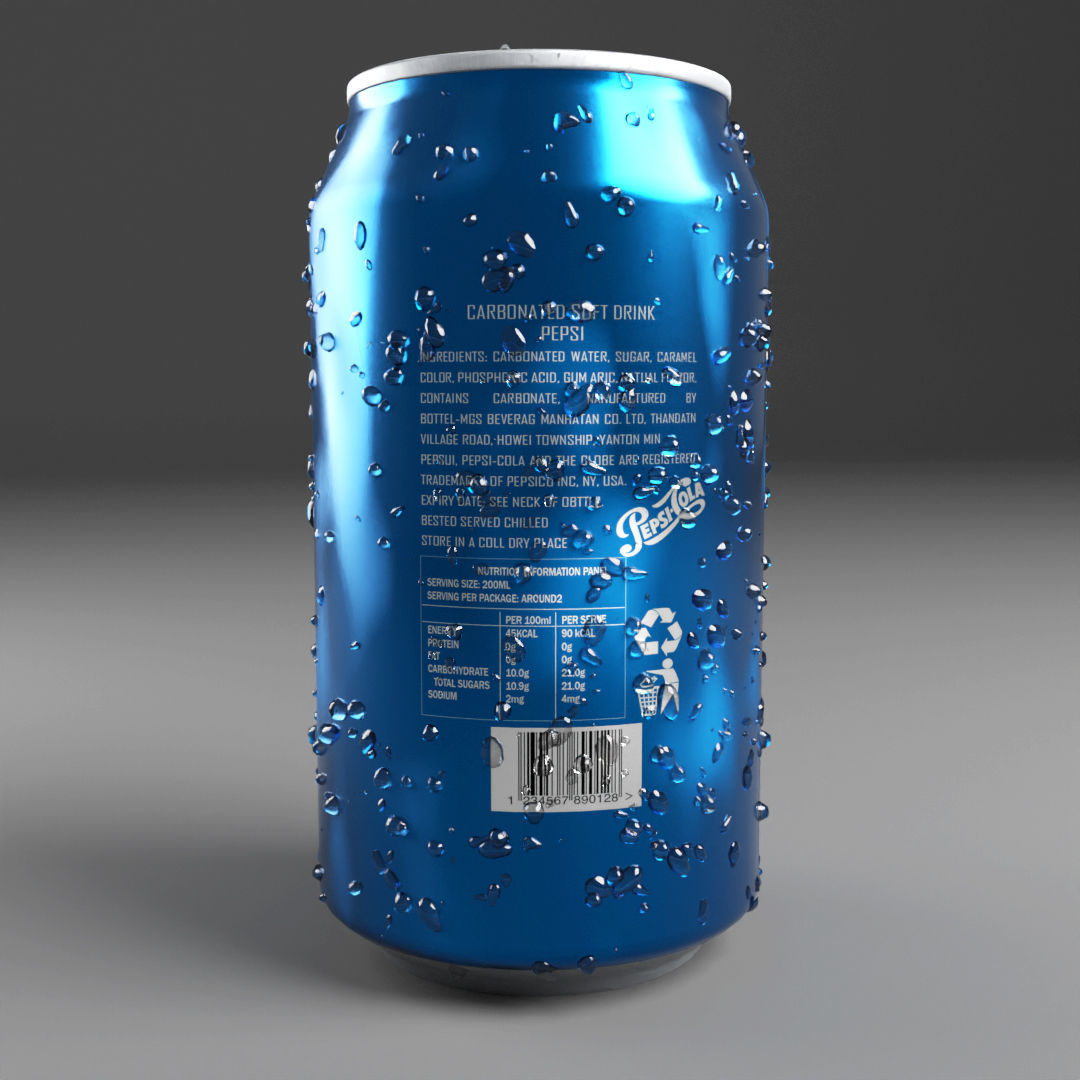 pepsi can Free low-poly 3D model_2