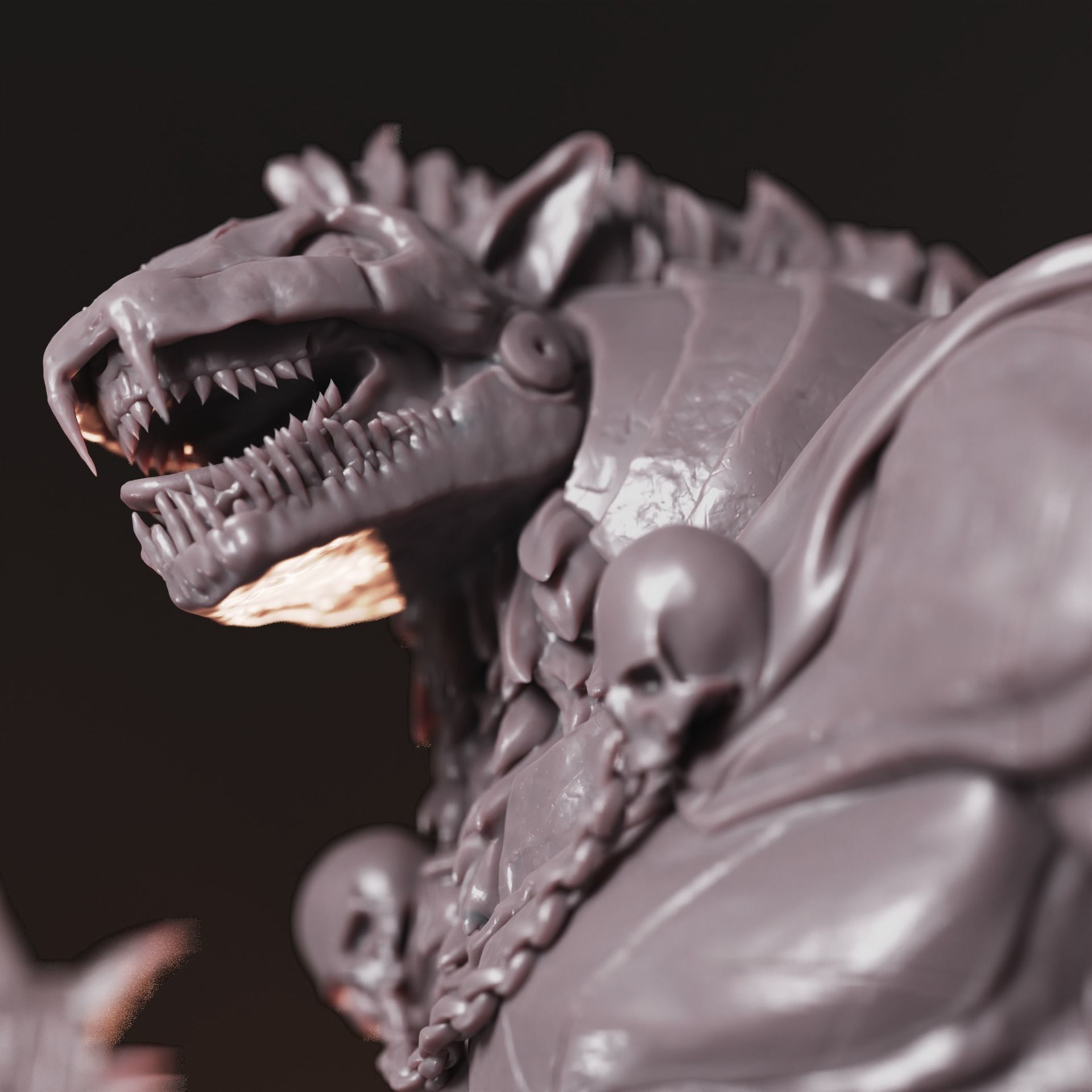 Gnoll Pack Lord 3D print model_7