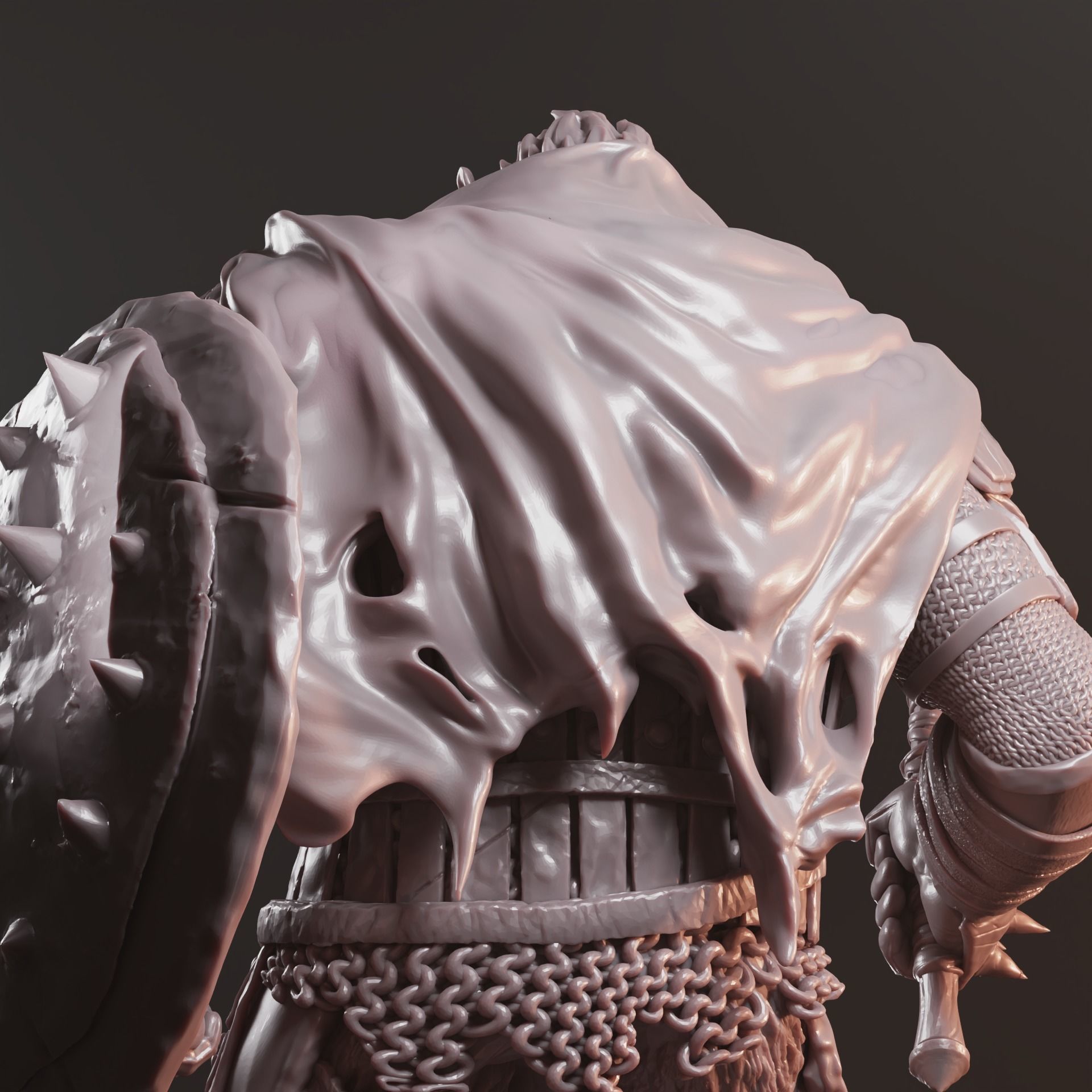 Gnoll Pack Lord 3D print model_3