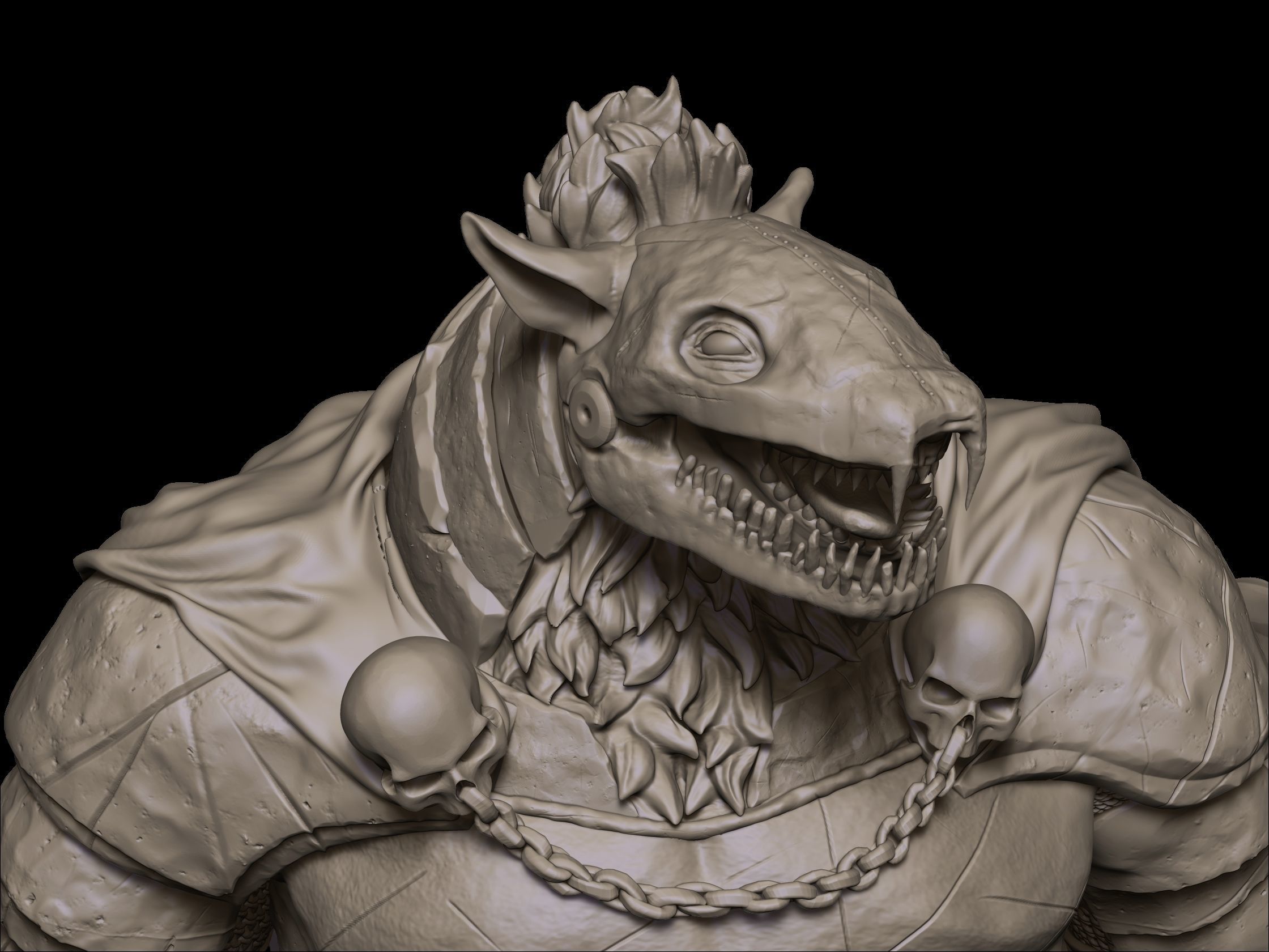 Gnoll Pack Lord 3D print model_6