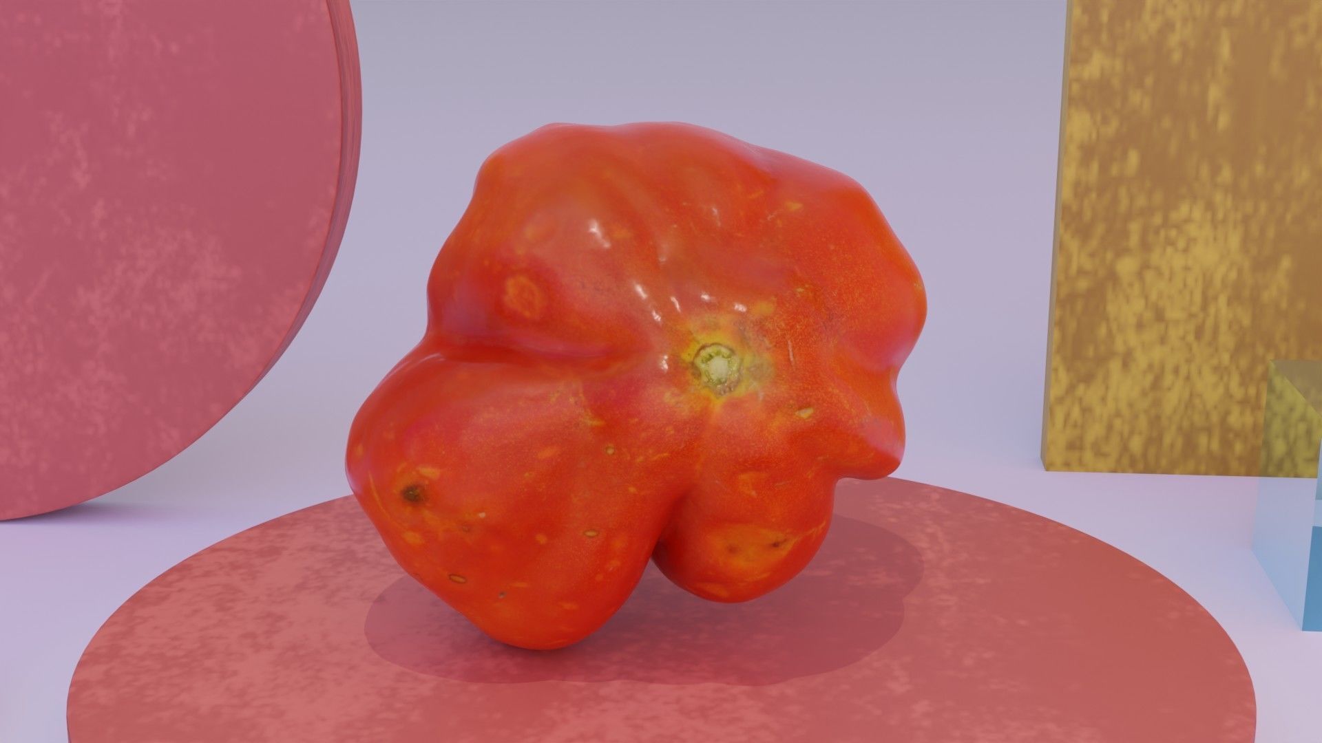 Tomato 04 high-poly 3D model_7
