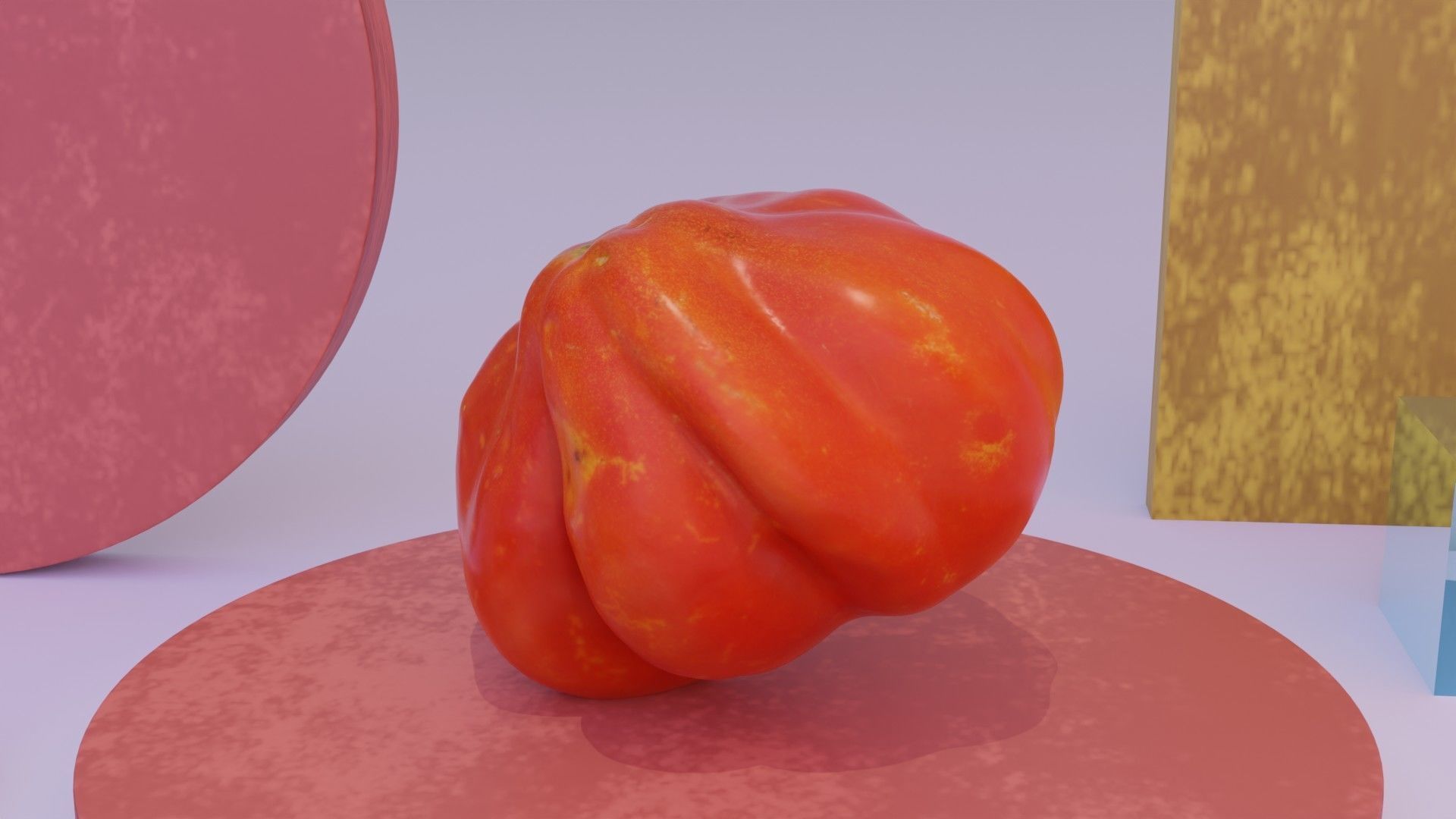 Tomato 04 high-poly 3D model_5