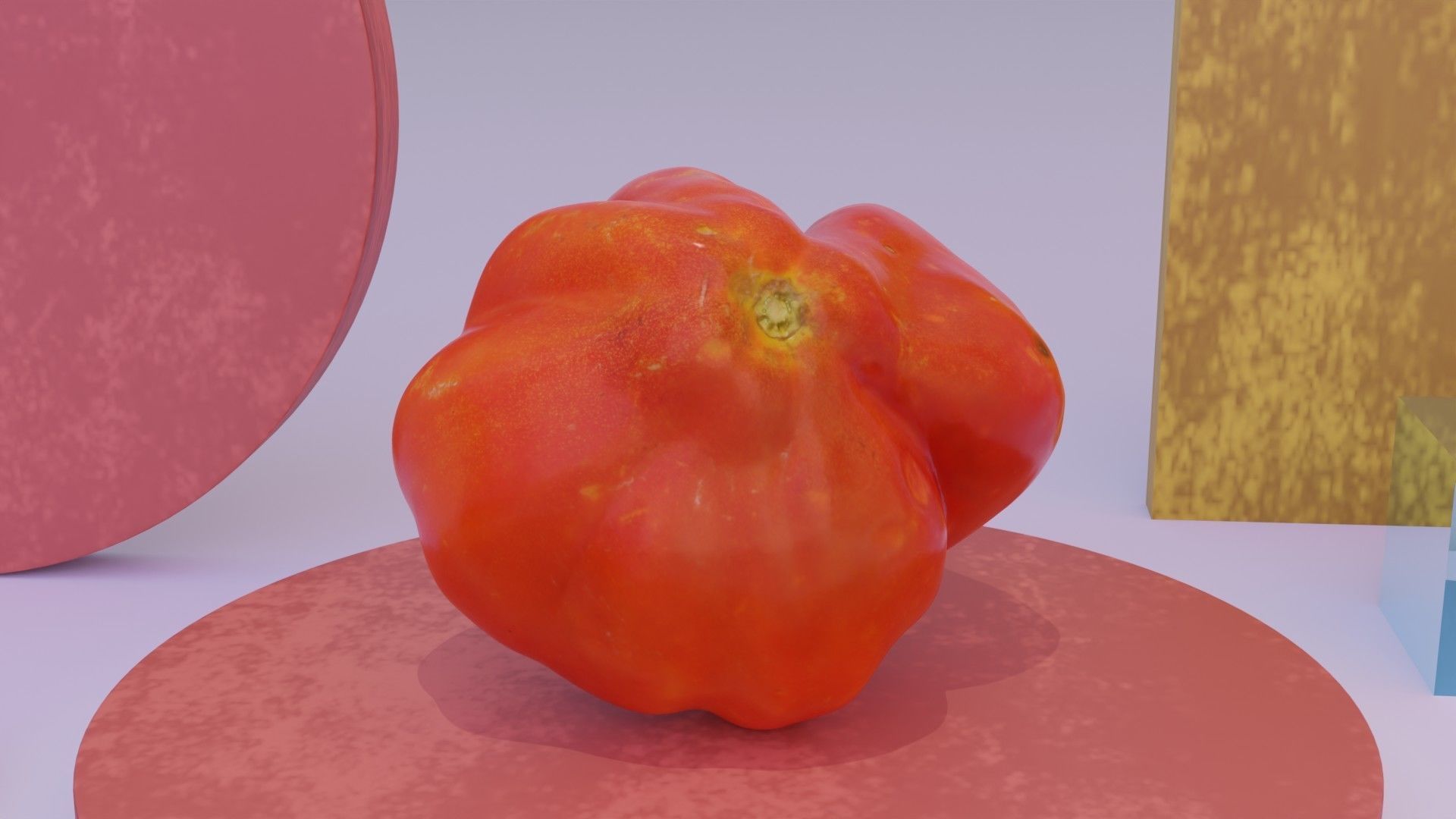 Tomato 04 high-poly 3D model_1