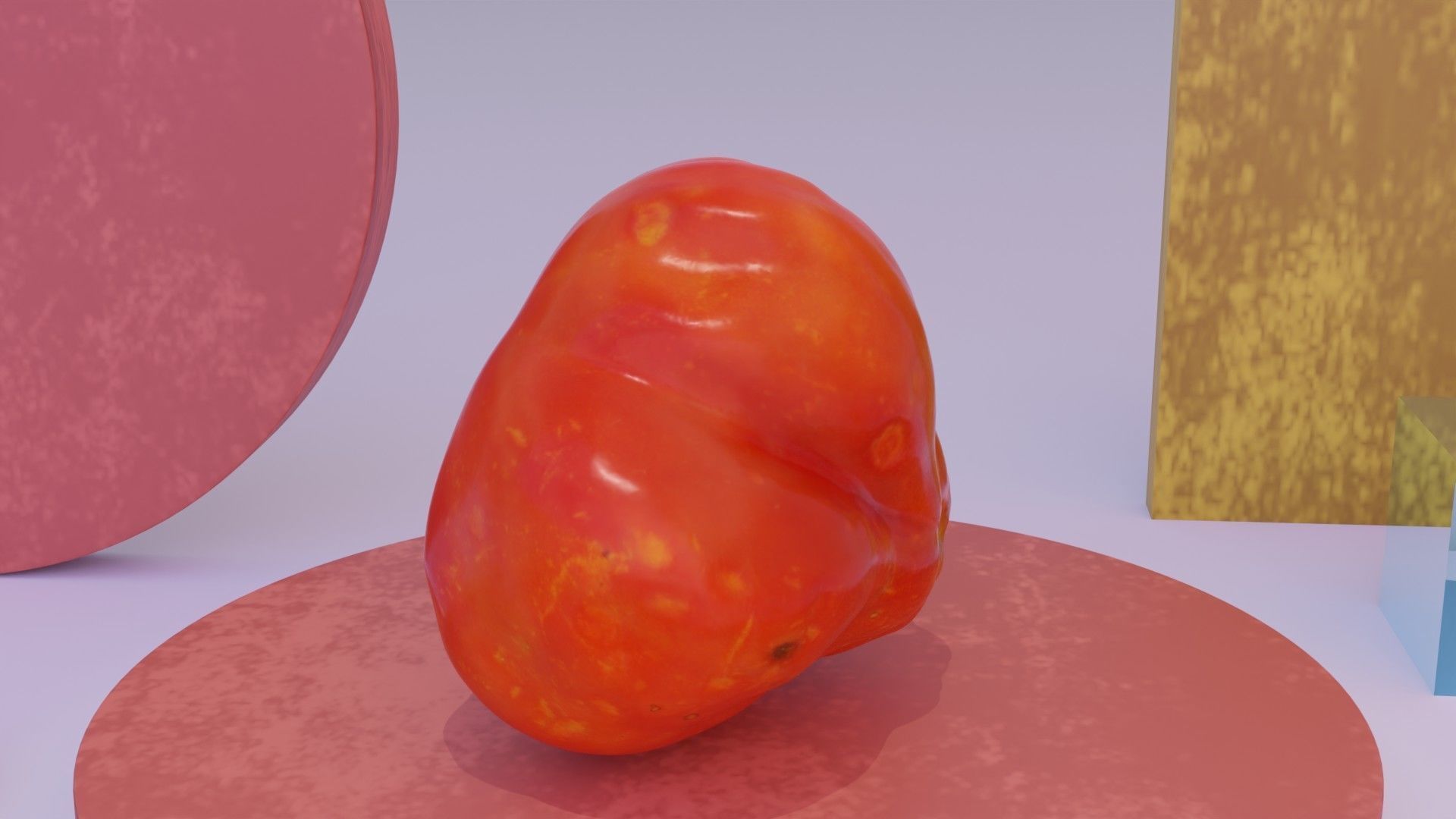 Tomato 04 high-poly 3D model_9