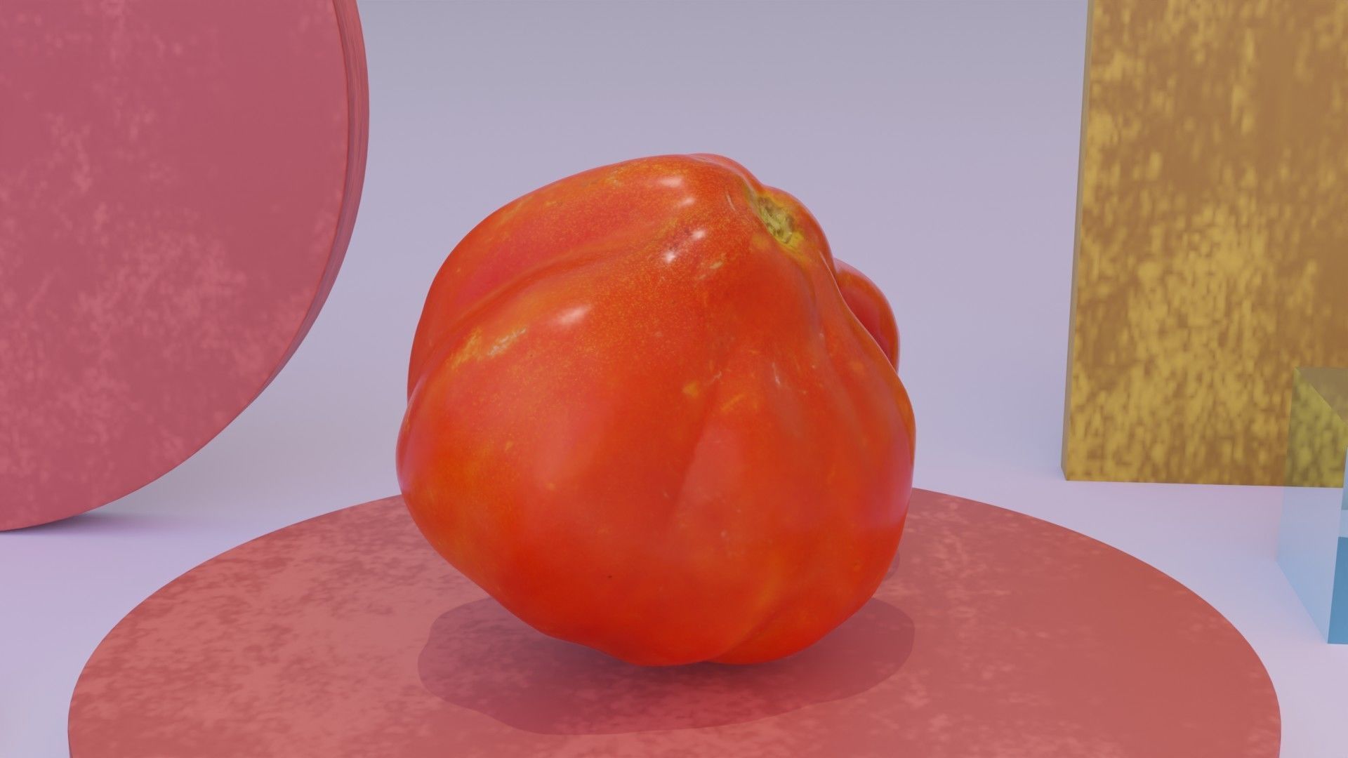 Tomato 04 high-poly 3D model_2