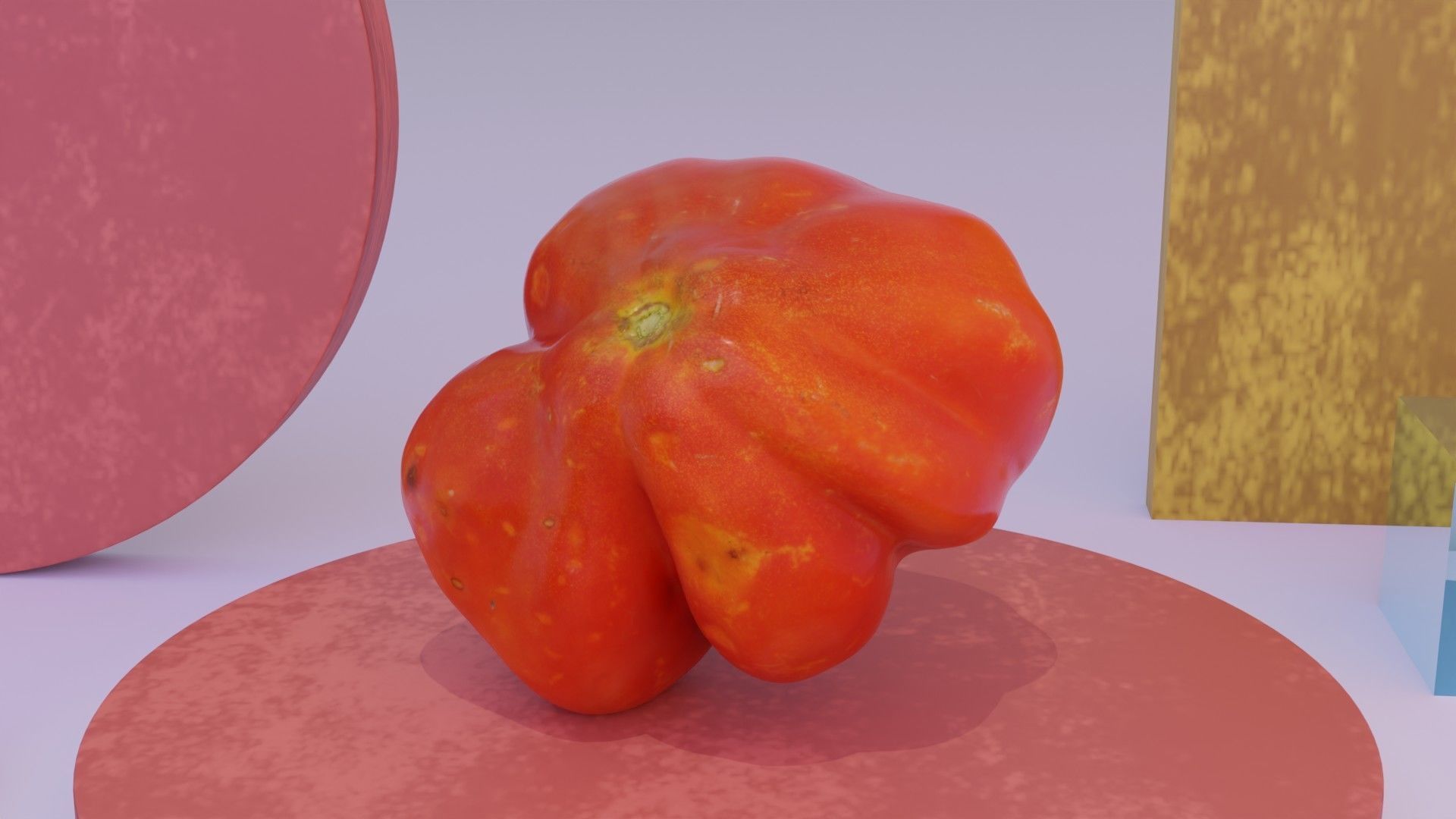 Tomato 04 high-poly 3D model_6