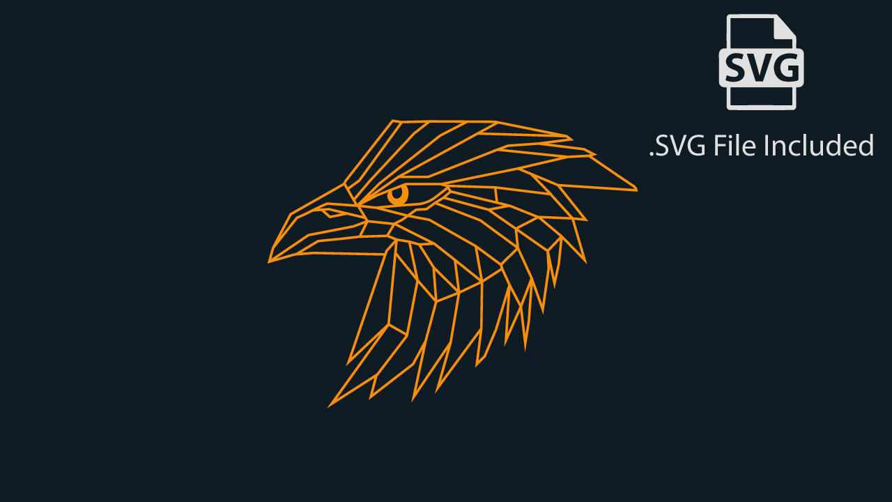 Eagle Stylized Pendant Coin Amulet Necklace 3D print model_2