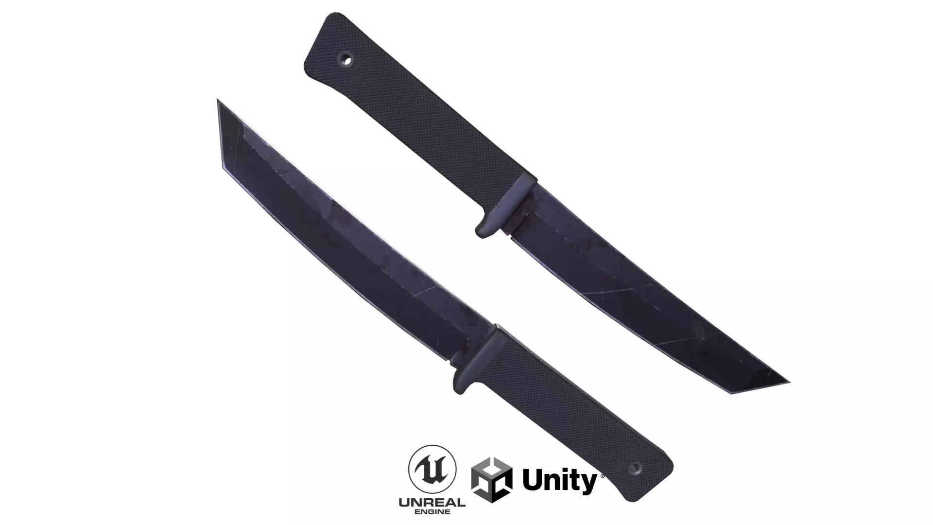 Cold Steel Recon Tanto  Knife Low-poly 3D model_0