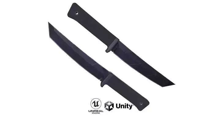 Cold Steel Recon Tanto  Knife Low-poly 3D model