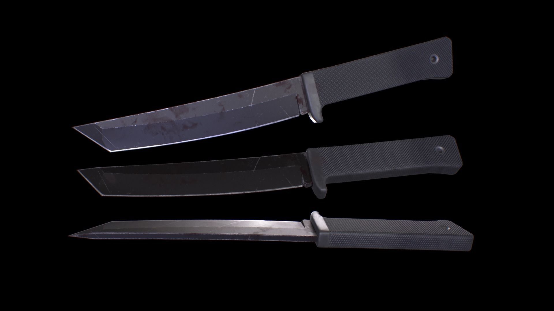 Cold Steel Recon Tanto  Knife Low-poly 3D model_5