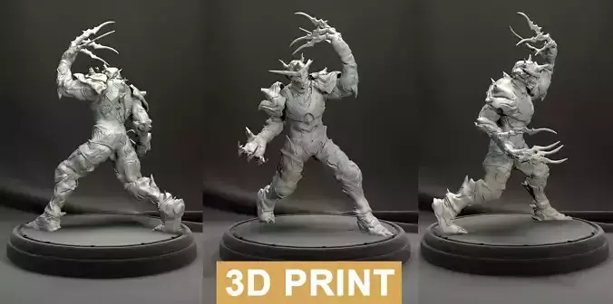 Krux  Creature 3D Print Character  ZTL OBJ STL