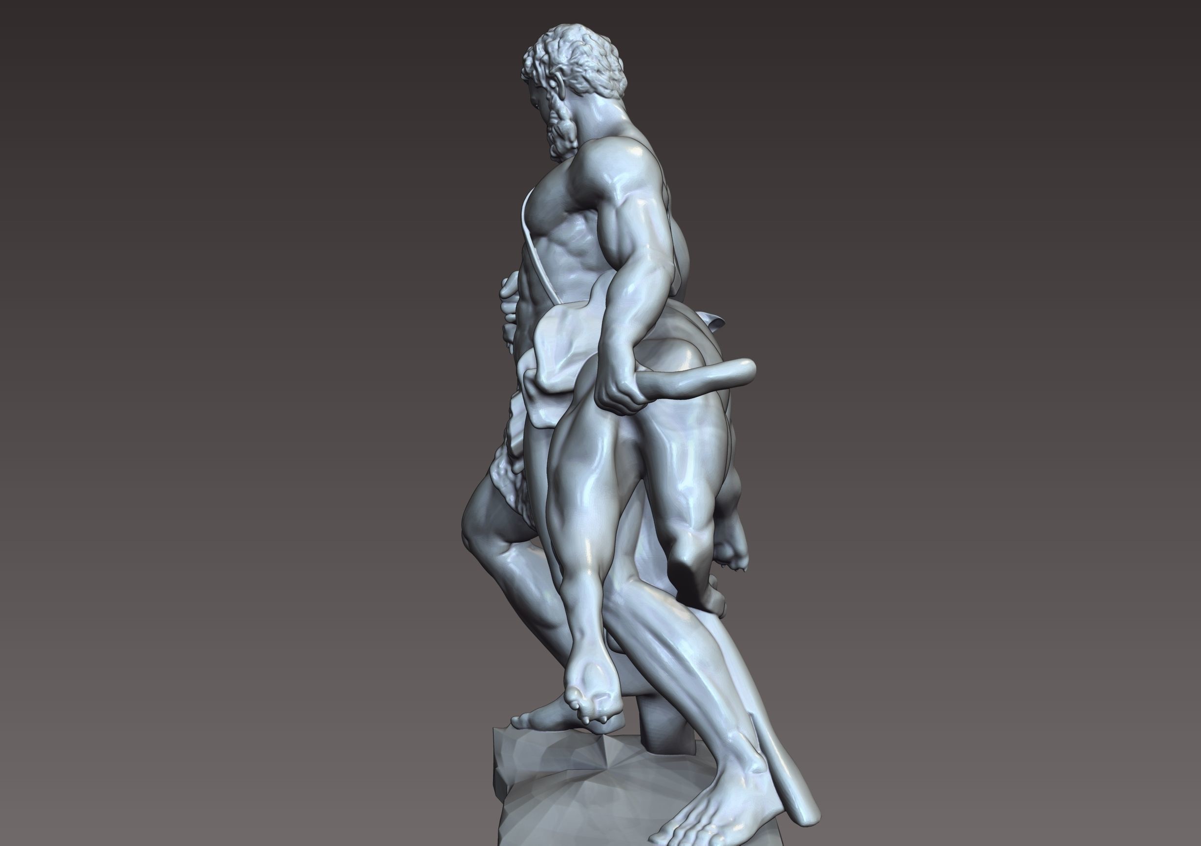 Hercule and cerberus 3D print model_5