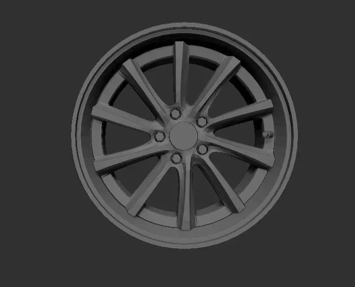 Weds Kranze Vishunu Wheels 3D Print Ready Model Rims 3D print model