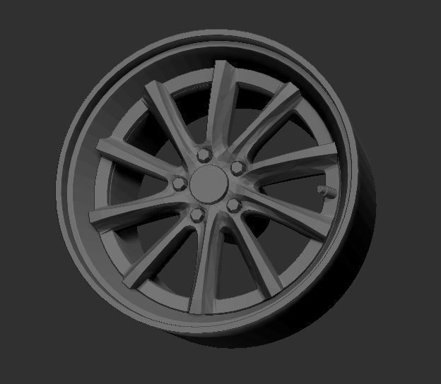 Weds Kranze Vishunu Wheels 3D Print Ready Model Rims 3D model 3D