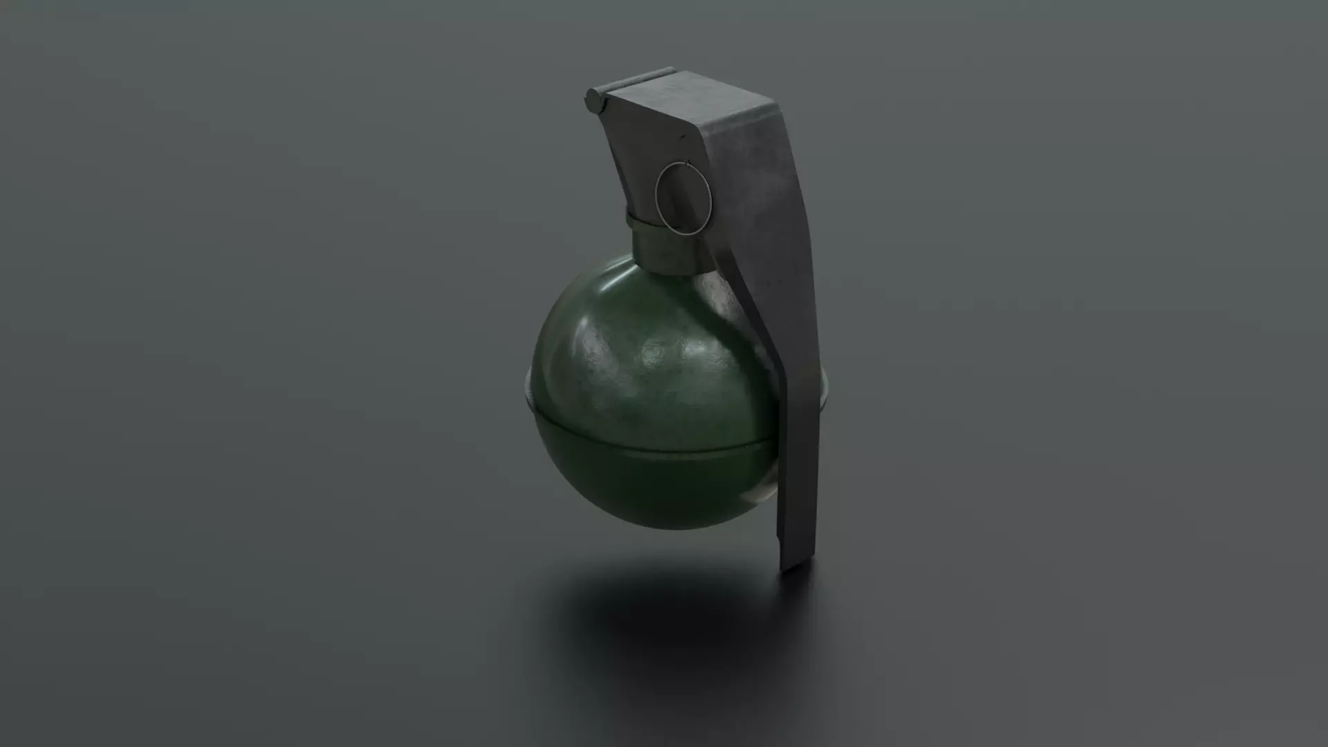 Hand Grenade Free low-poly 3D model_0