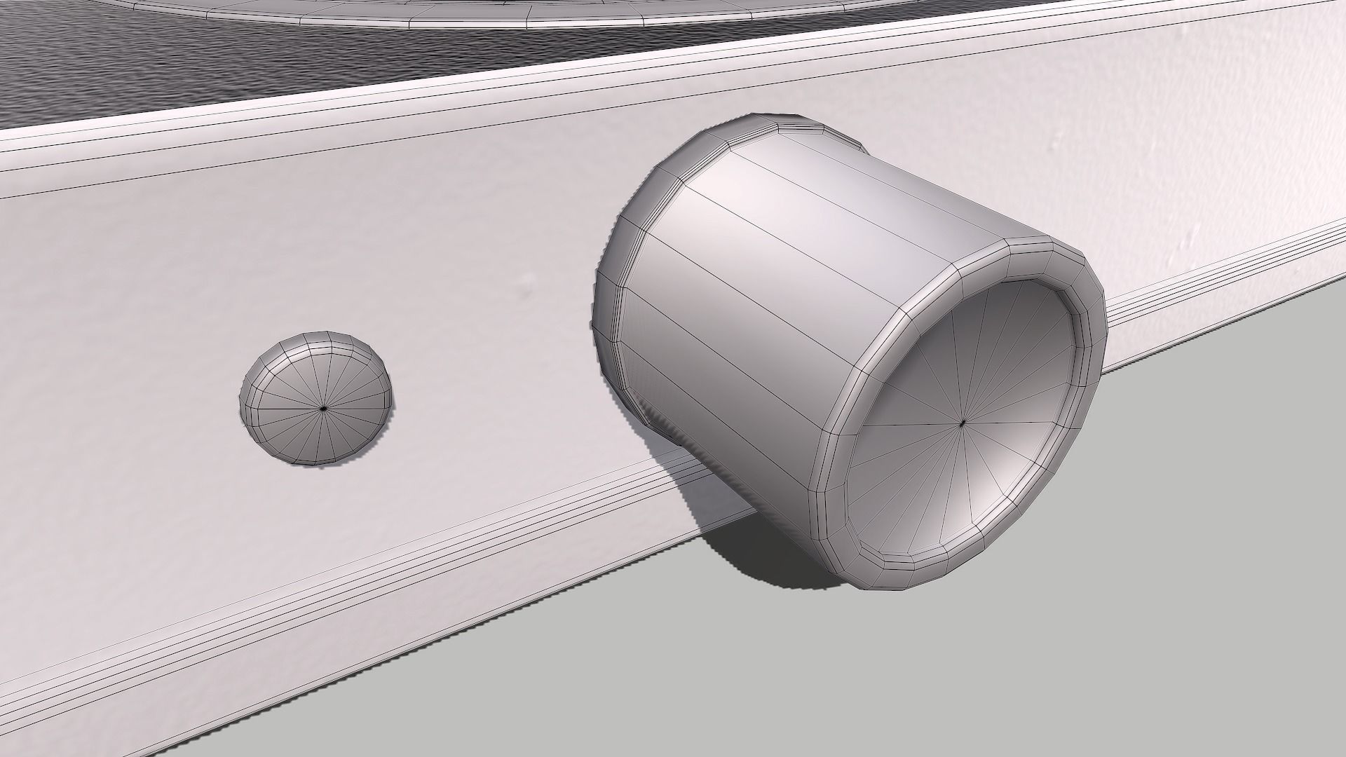 Red Cooktop Low-poly 3D model_11