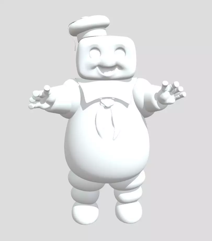 Stay Puft Marshmallow Man 3D print model_0