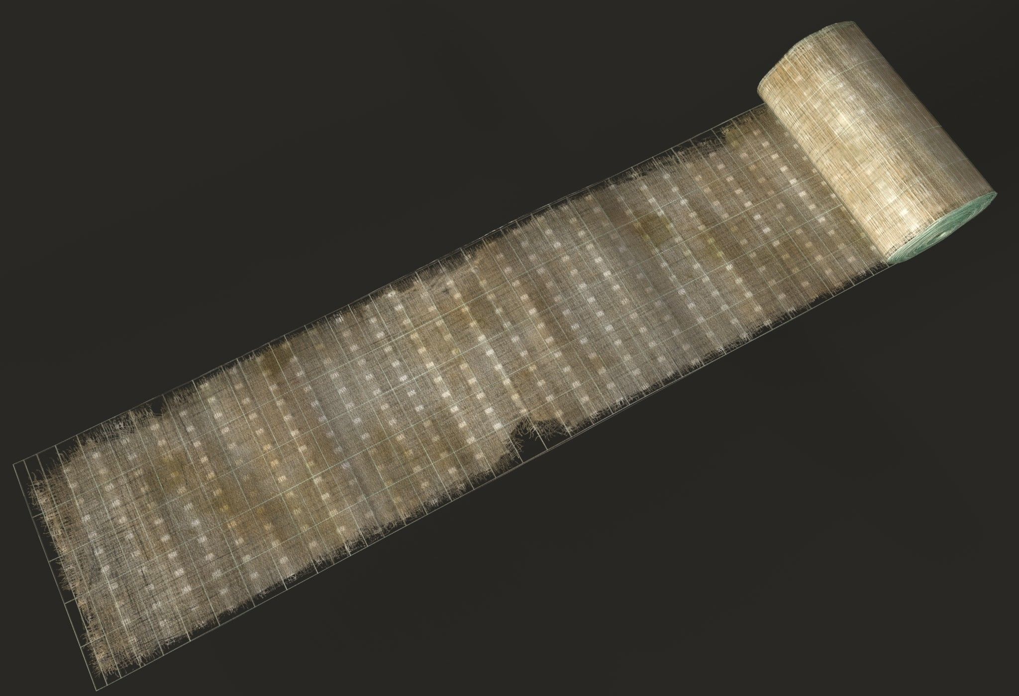 Old Bandage 3D model_7