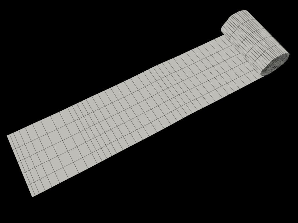 Old Bandage 3D model_6