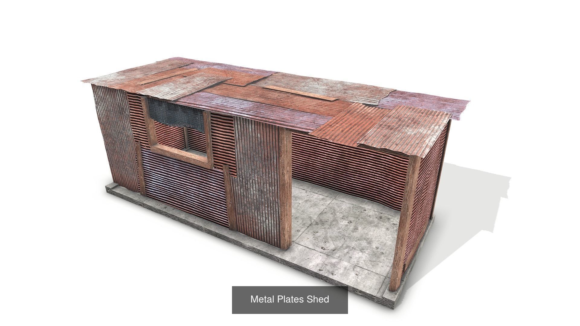 4 Metal Plates Hut Collection _8