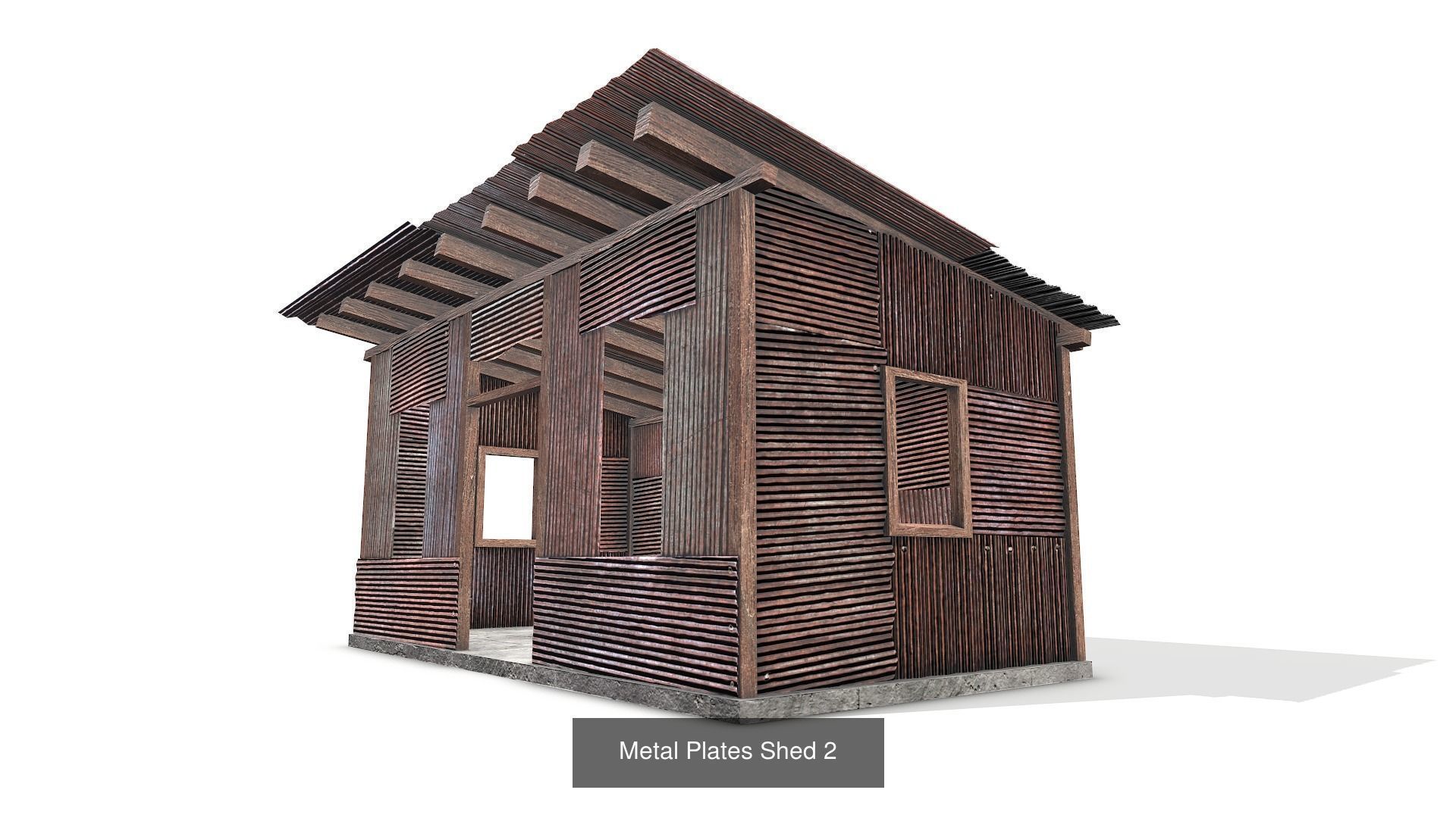 4 Metal Plates Hut Collection _9