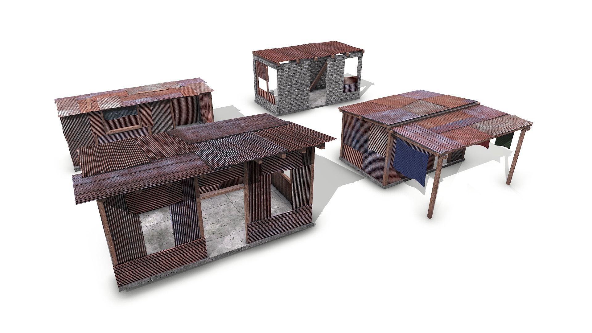 4 Metal Plates Hut Collection _6