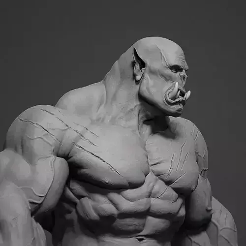 Orc 3D printing miniature
