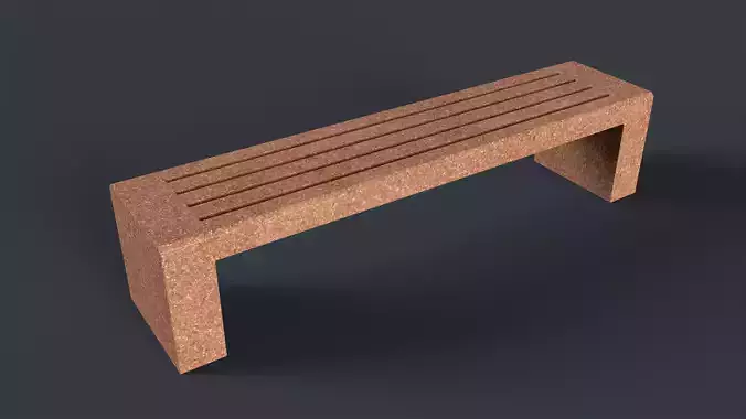 Modern Outdoor Bench 66 PBR Game Ready