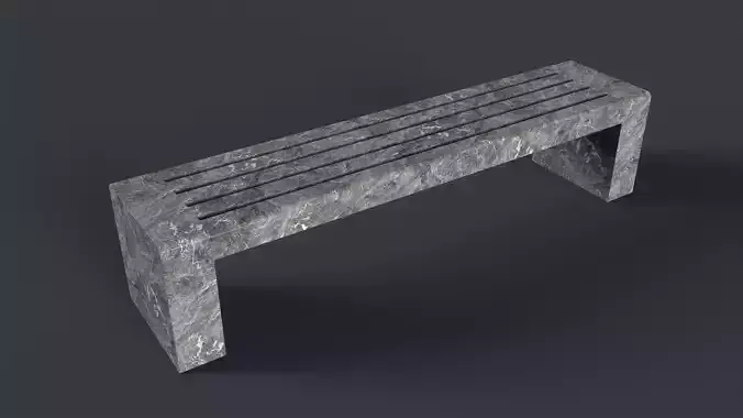 Modern Outdoor Bench 67 PBR Game Ready