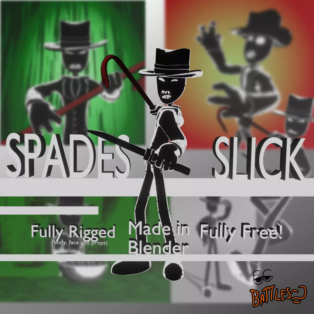 Spades Slick Free 3D Model Free 3D model