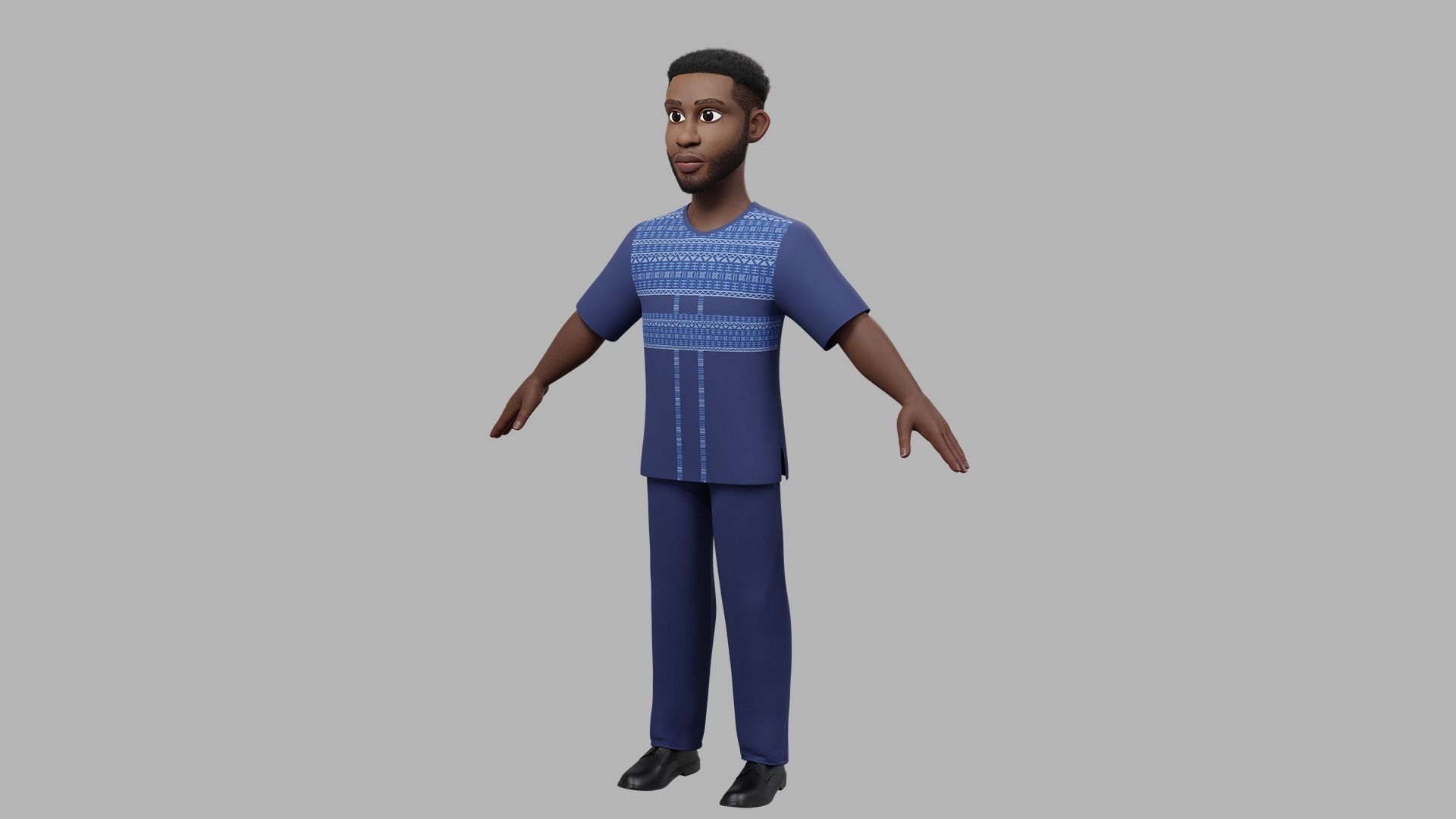 African Family 3D Model Collection_4