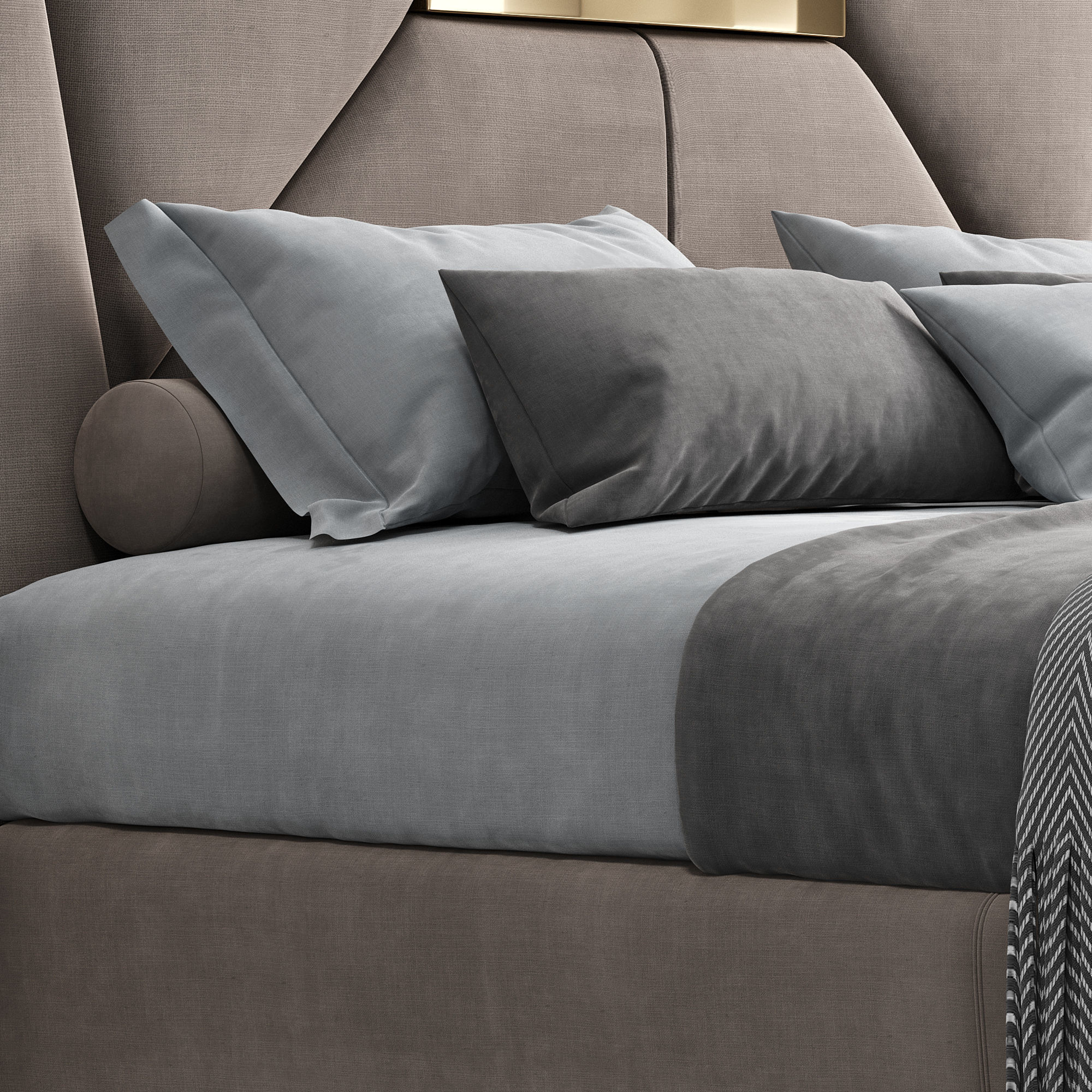 Bed Colection 1 - 4 Items 3D model  3D model_9