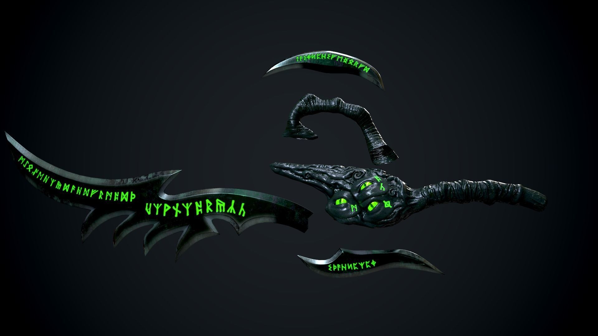 Fat demon Low-poly 3D model_8