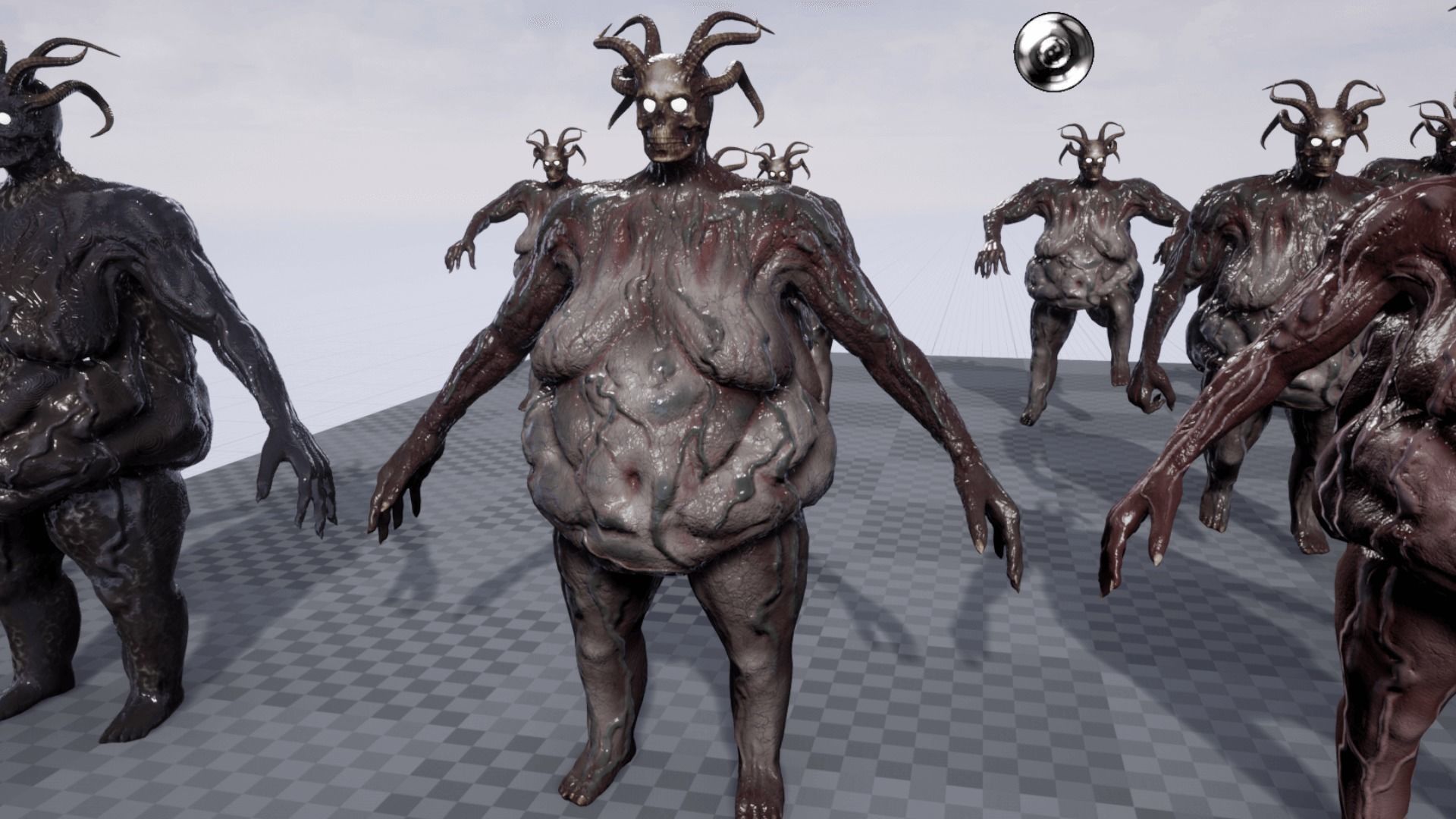 Fat demon Low-poly 3D model_13