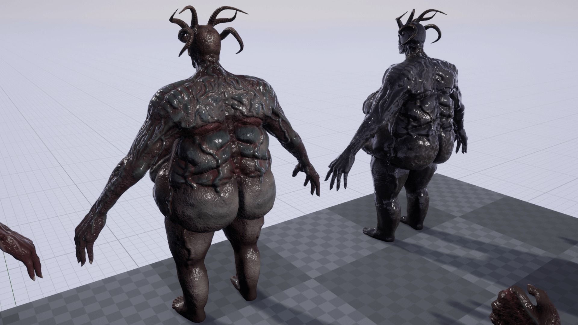 Fat demon Low-poly 3D model_16