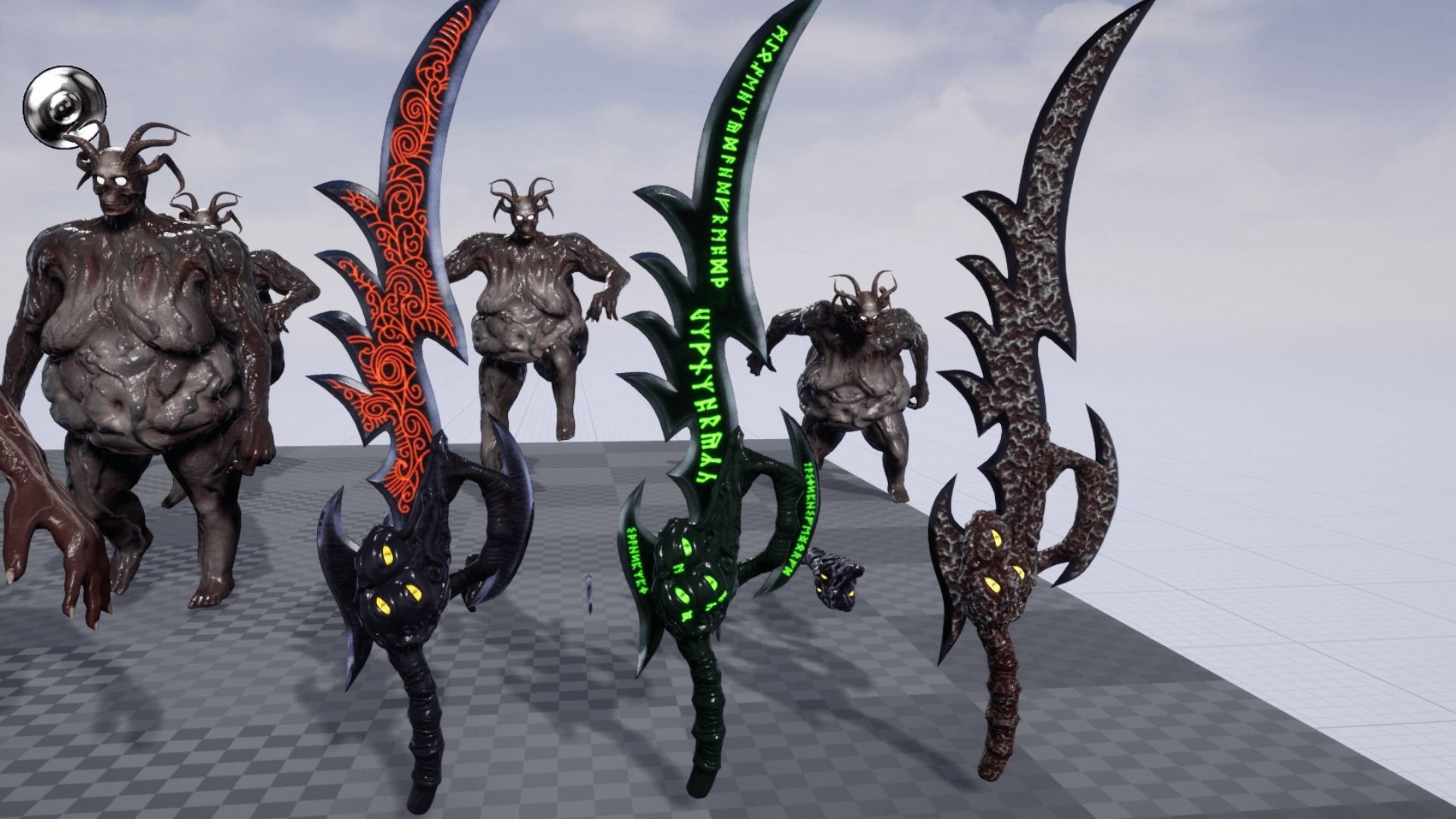 Fat demon Low-poly 3D model_6