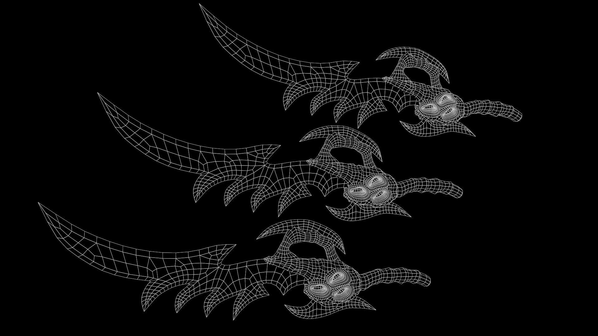 Fat demon Low-poly 3D model_11