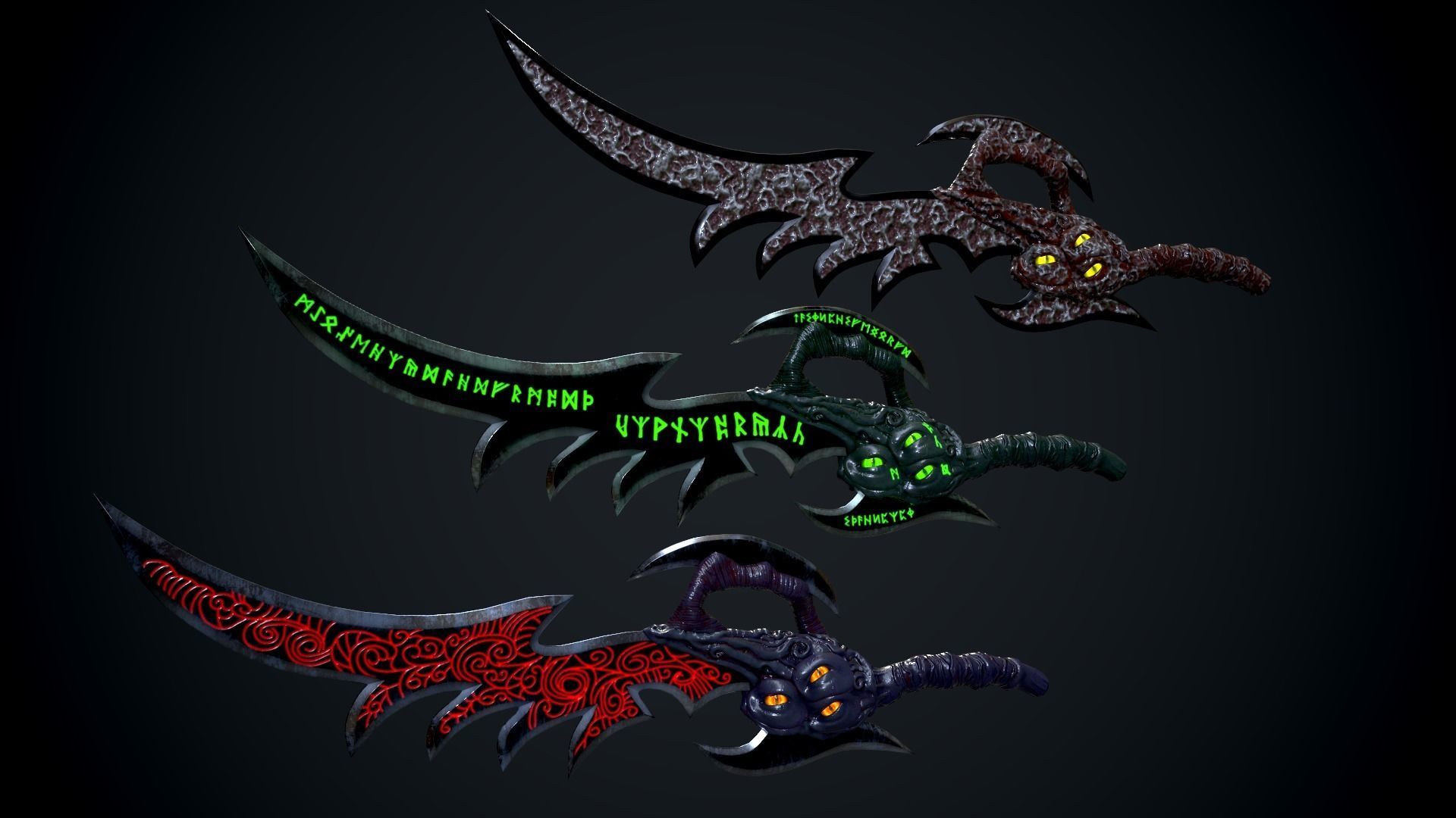 Fat demon Low-poly 3D model_7