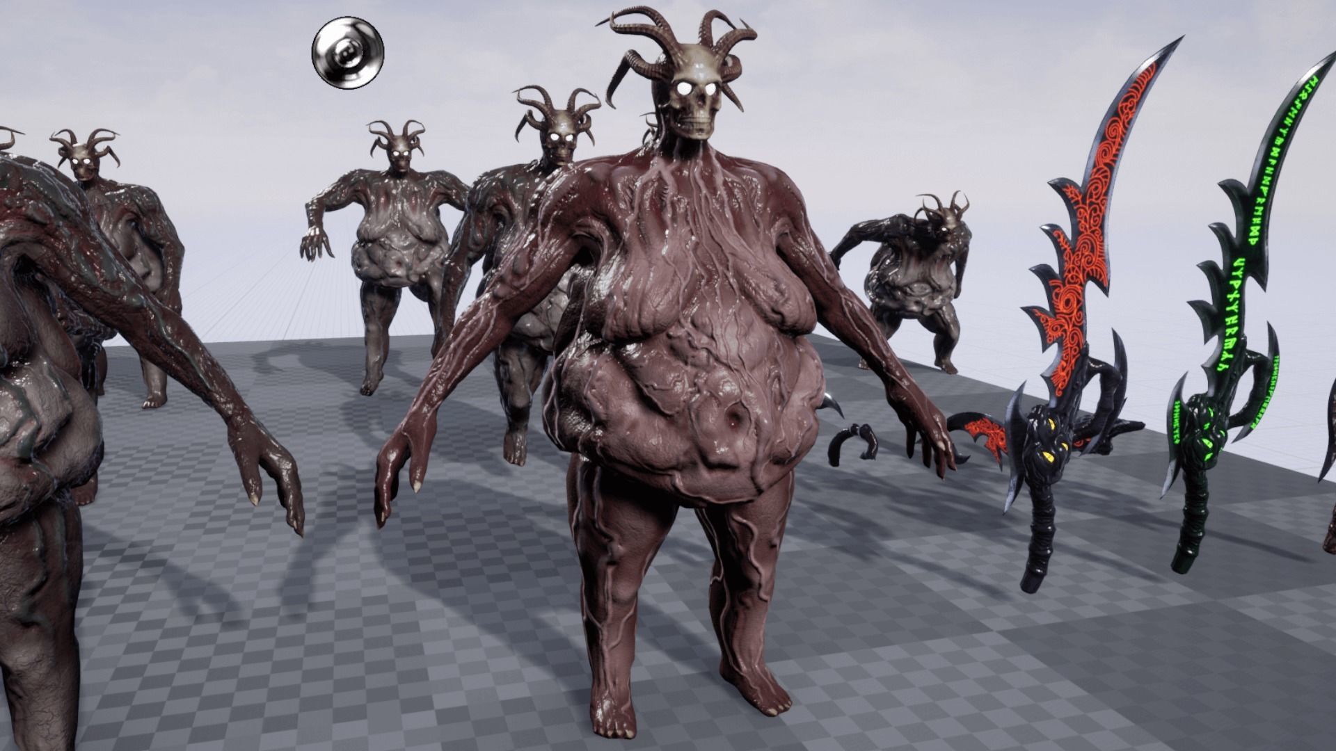 Fat demon Low-poly 3D model_15