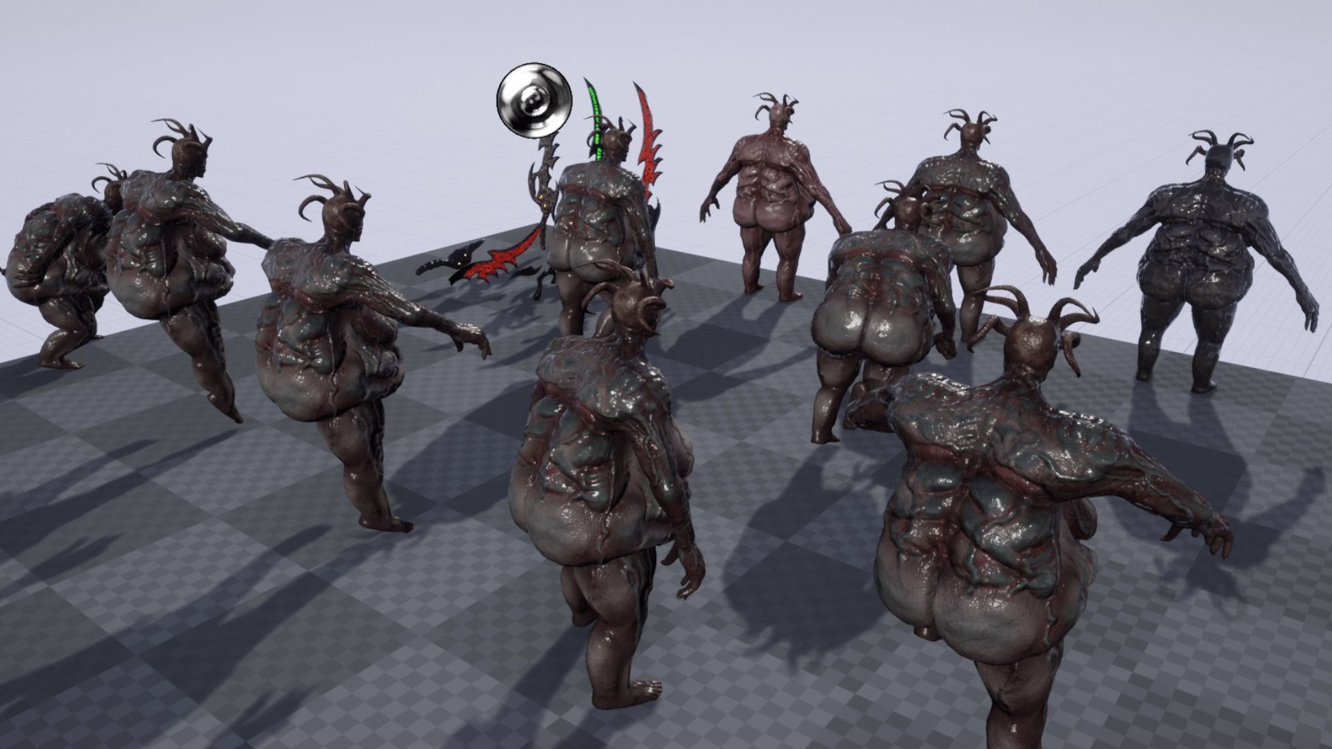 Fat demon Low-poly 3D model_18