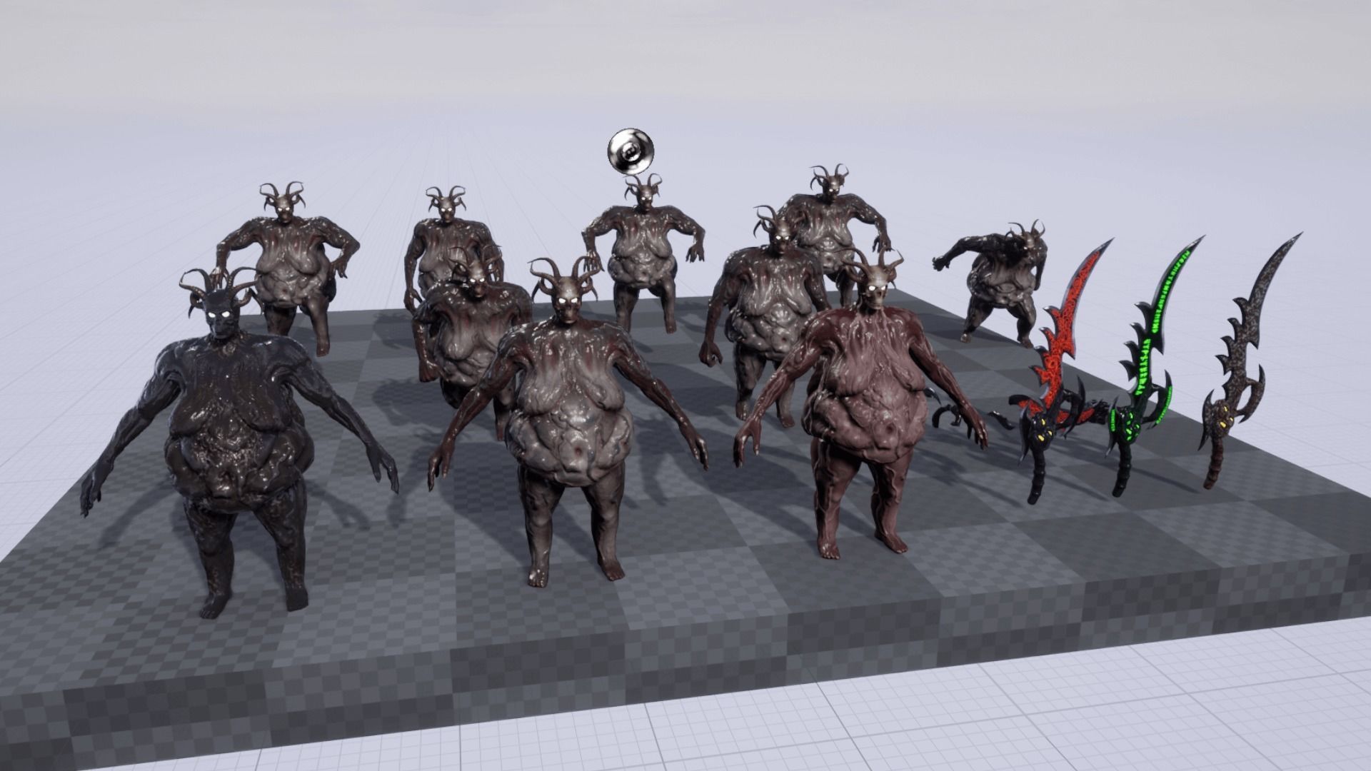 Fat demon Low-poly 3D model_20