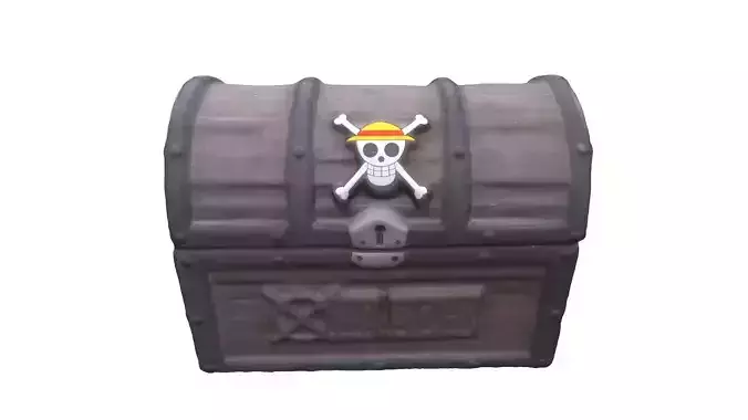 Pirate Wooden Chest 3D model