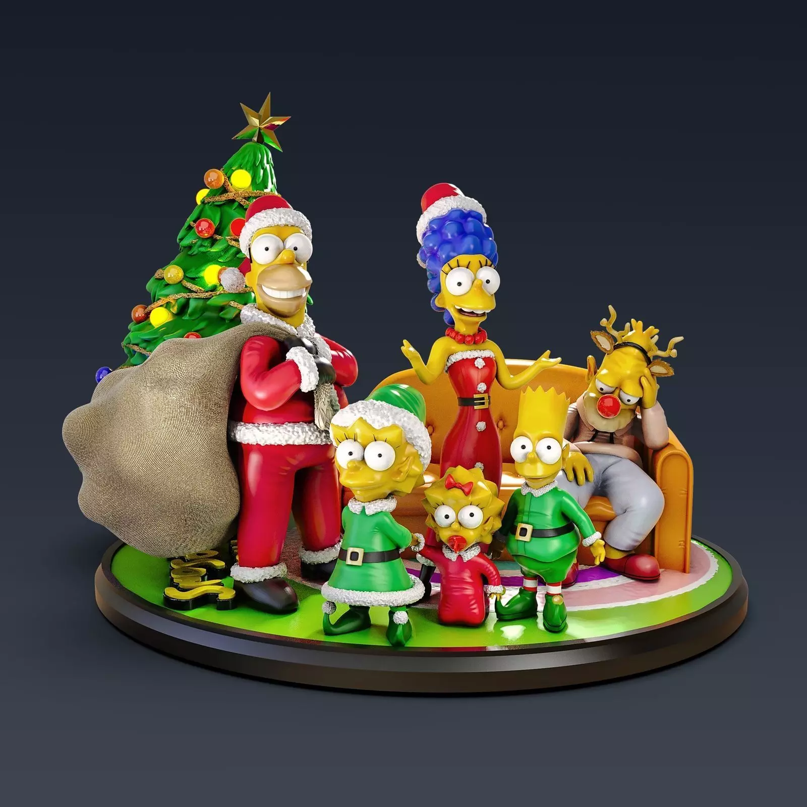 Merry Christmas 3D print model_0