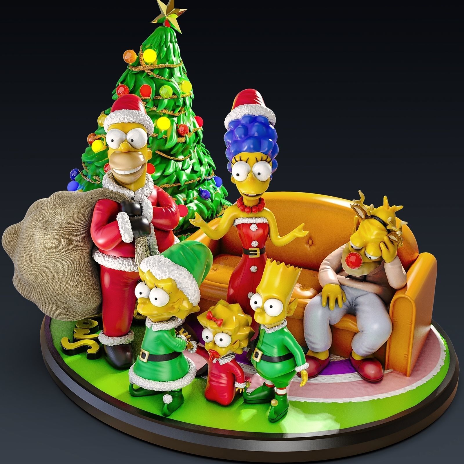 Merry Christmas 3D print model_1