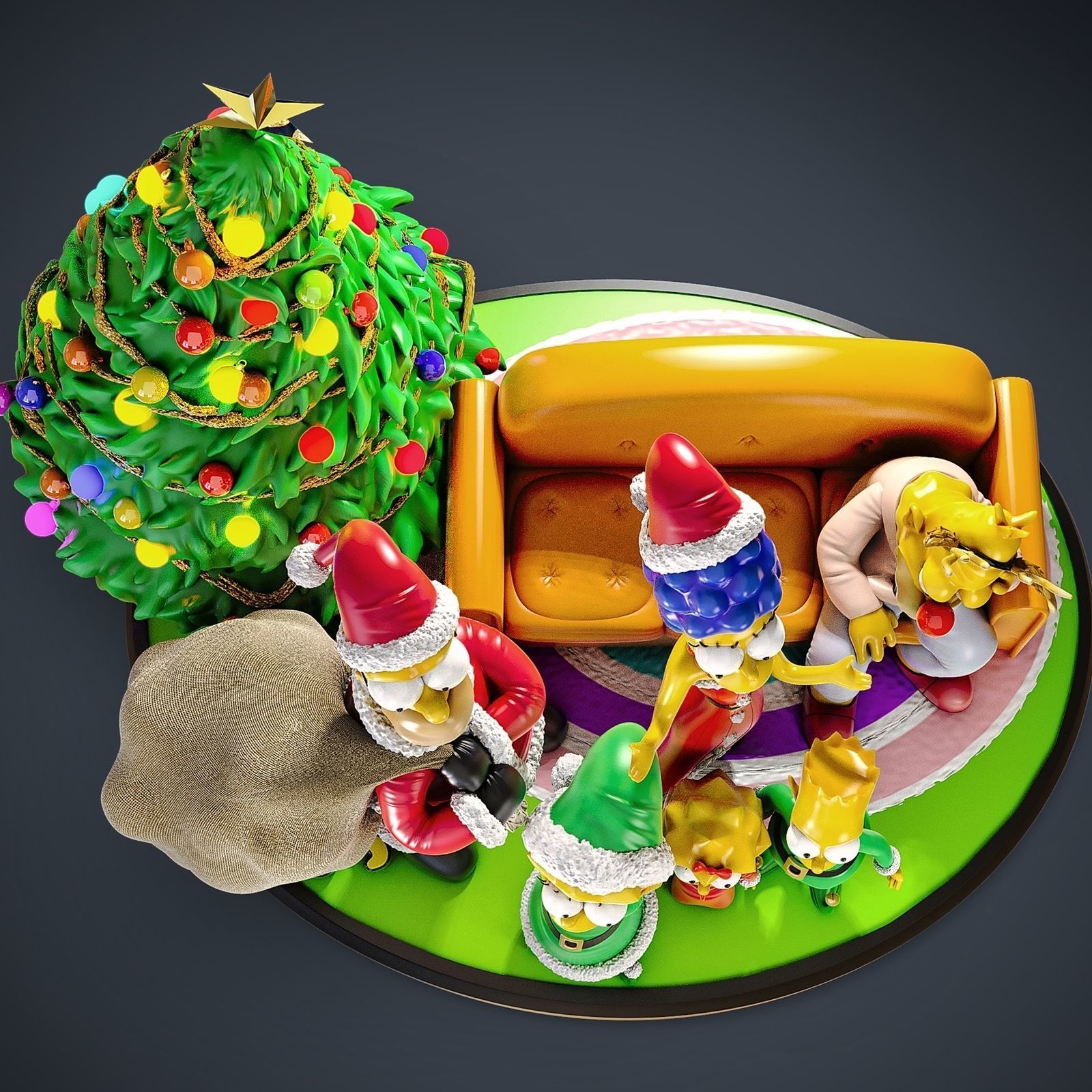 Merry Christmas 3D print model_2