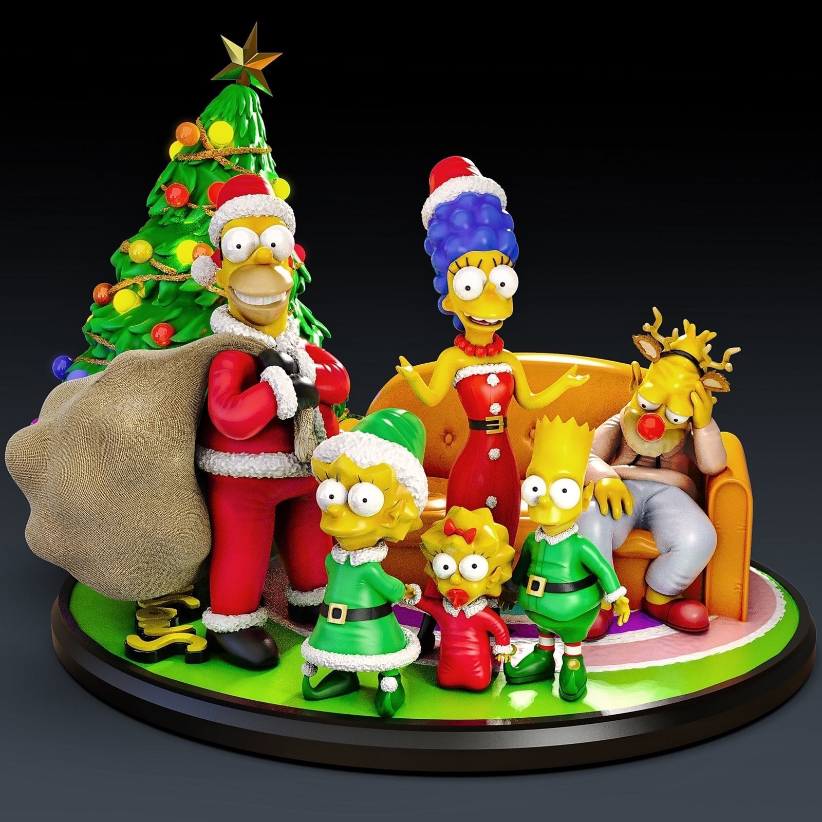 Merry Christmas 3D print model_5