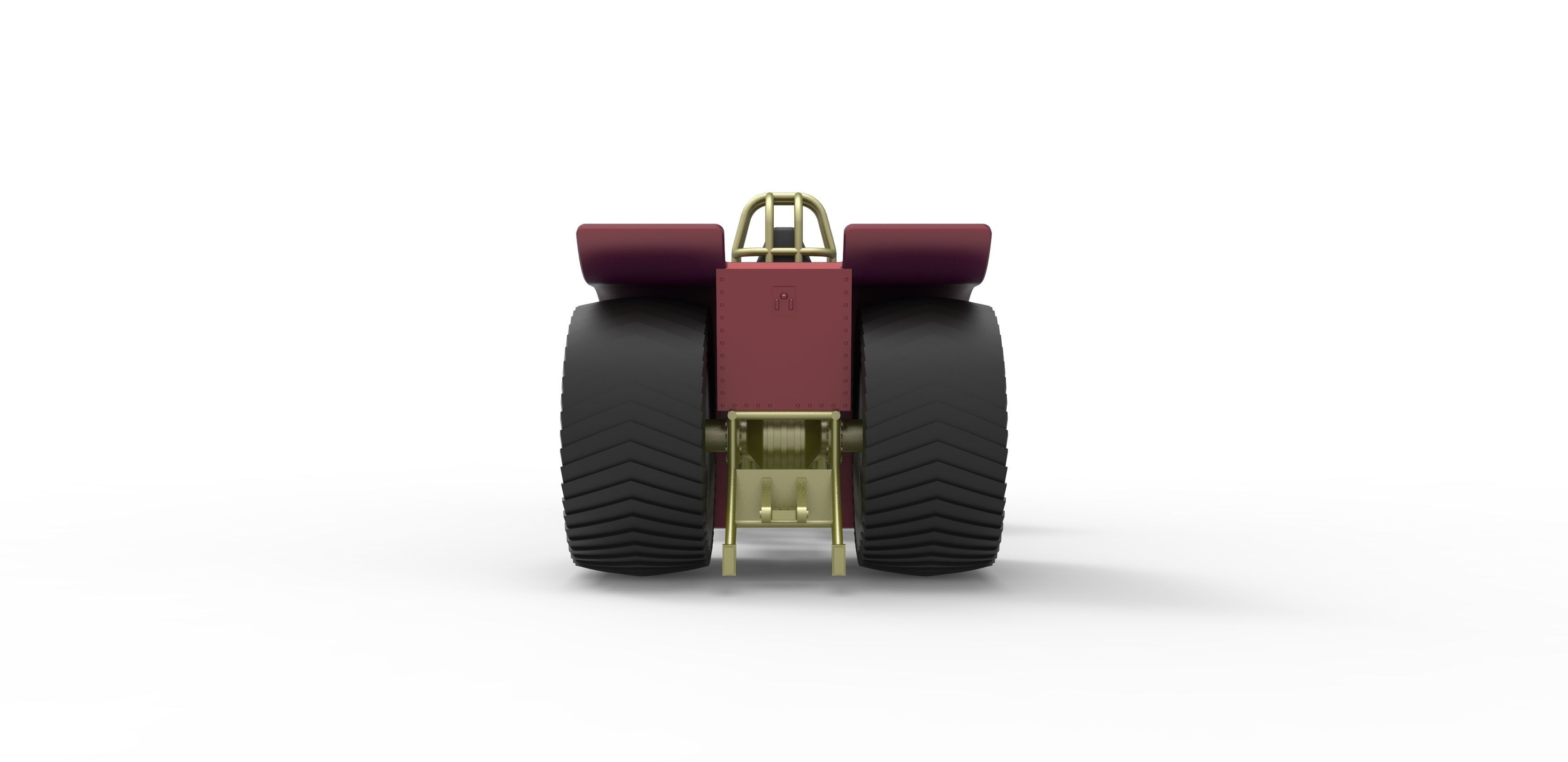 Pulling tractor with 3 V8 Version 5 Scale 1 to 25 3D print model_13