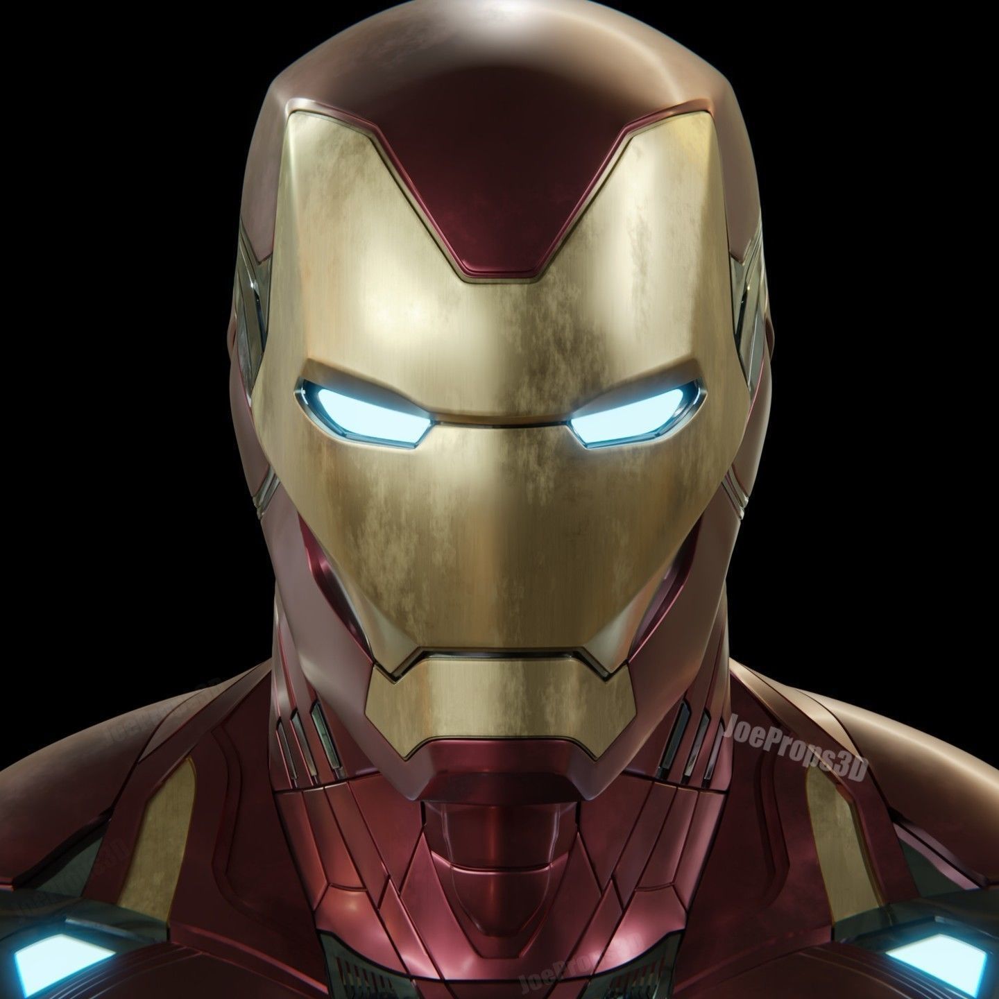 FREE Highly Accurate Iron Man Mark 85 Bust STL Avengers Endgame Free 3D print model_5