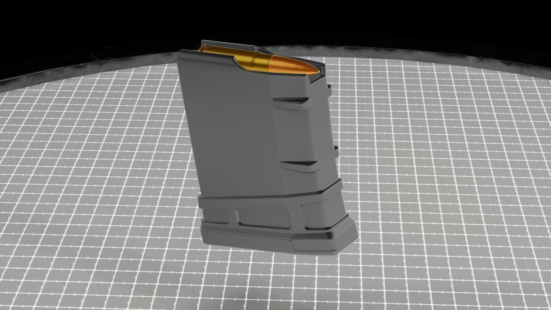 Fix by Q Sniper Rifle Low poly hyper realistic model Low-poly 3D model_7
