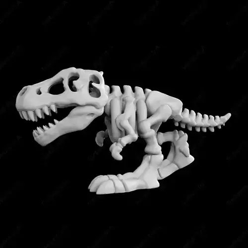 T-Rex Skeleton STL for 3D print model